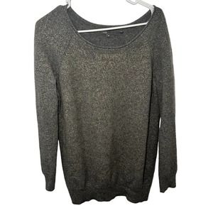 Women's Vince Cashmere Sweater Gold Flaked Size M